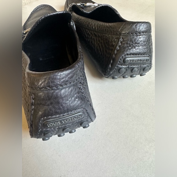 Authentic LV black Leather Loafers - Picture 3 of 7